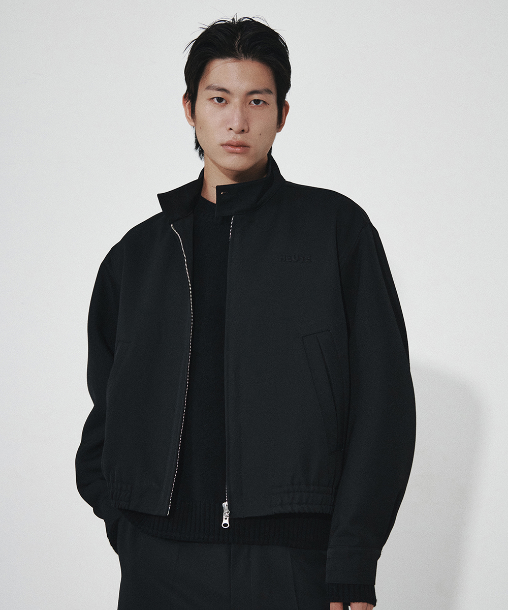 philme Harrington jacket black サイズ2 THE LEATHER HARRINGTON JACKET BLACK
