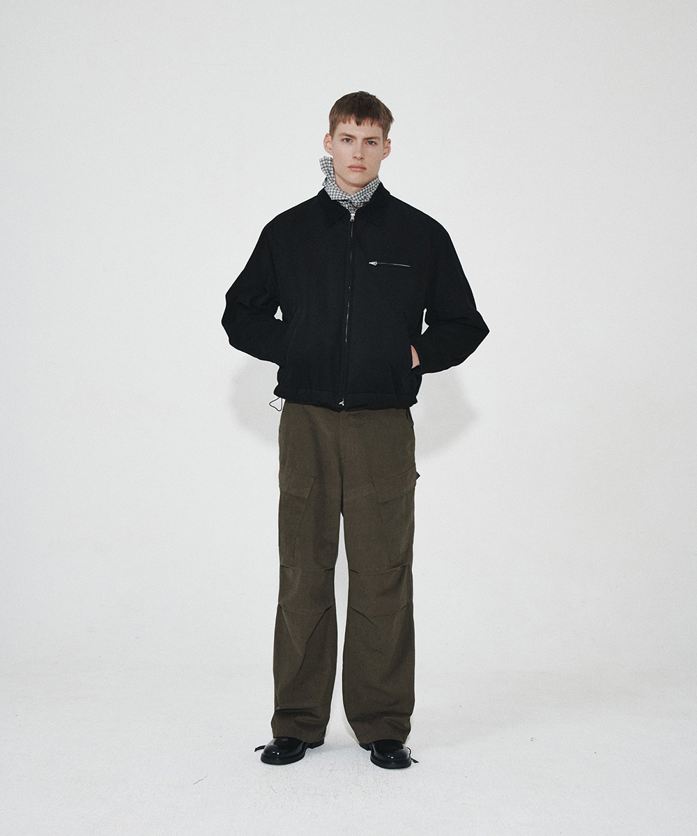 MUSINSA | HEUTE HET PADDED WORK JACKET (BLACK)